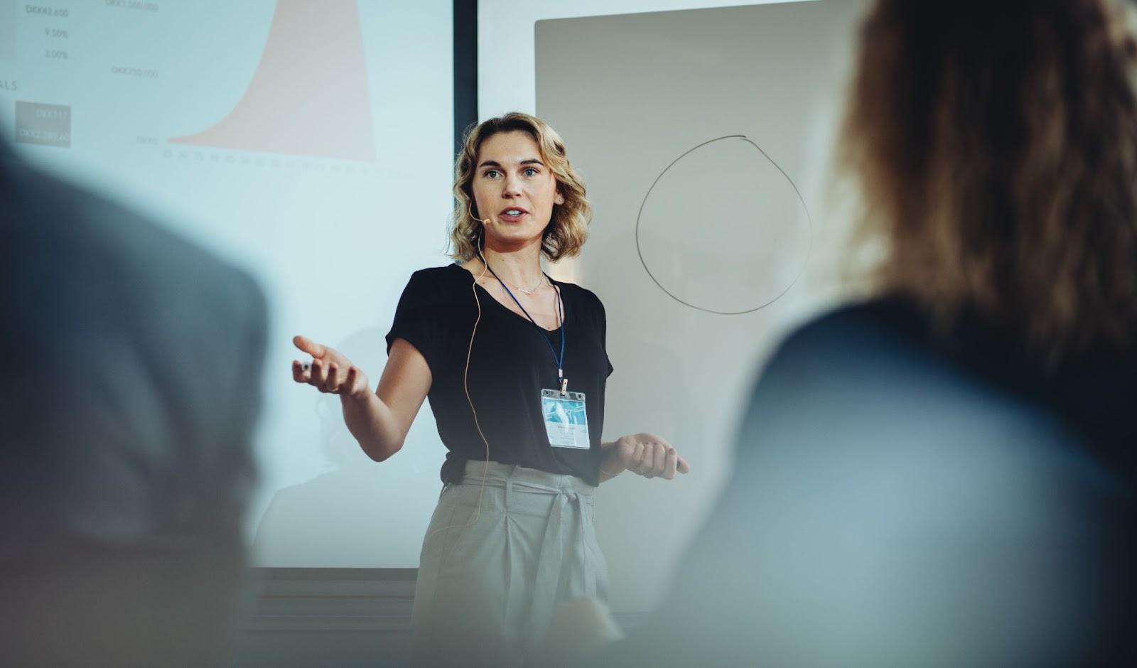 a woman during a live workshop session