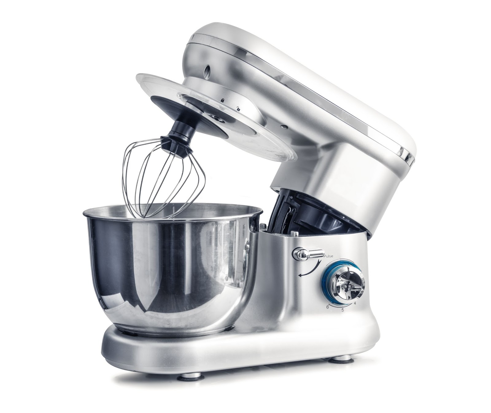 an individual product shot of a kitchen robot against a clean white background