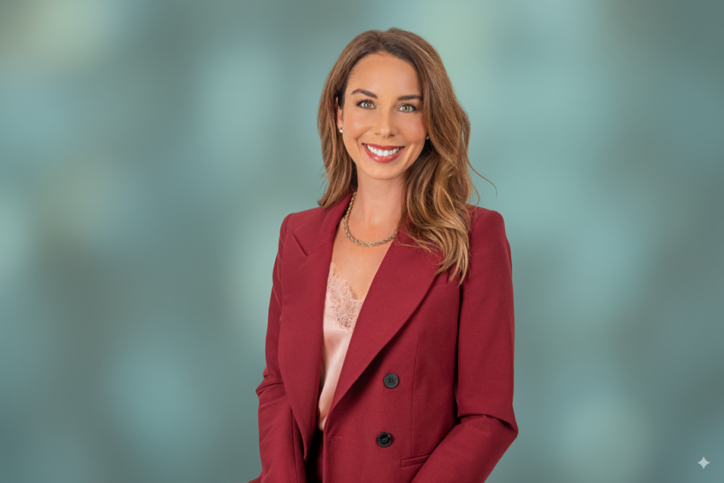 headshot outfit mistakes example with professional blazer and clean studio-style background
