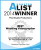 Houston A-List 2014 Winner Best Wedding Videographer Award Badge
