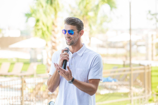 Michael Phelps speech at Crystal Lagoon Balmoral