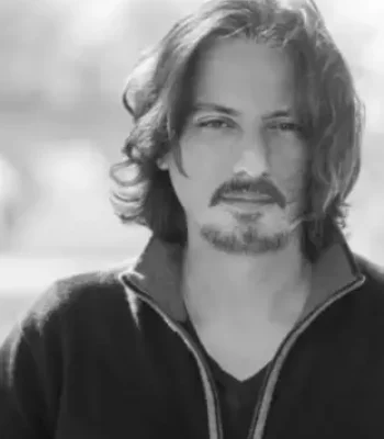 Eddie, Pixel Studio Productions studio director, black and white portrait